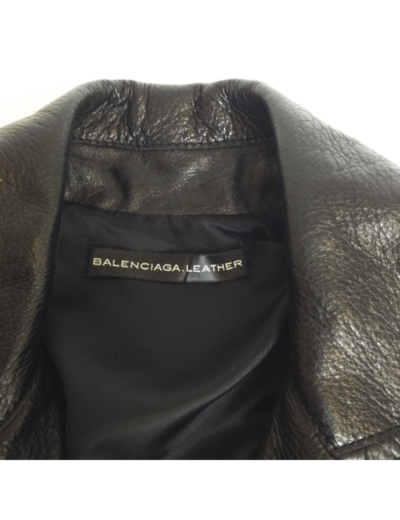 Perfecto en cuir noir BALENCIAGA T 36 
