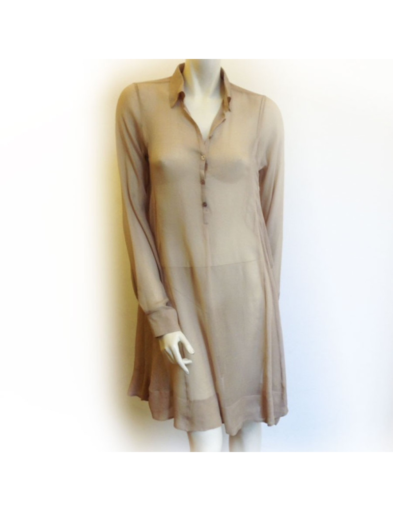 Tunique HERMES en soie sable 