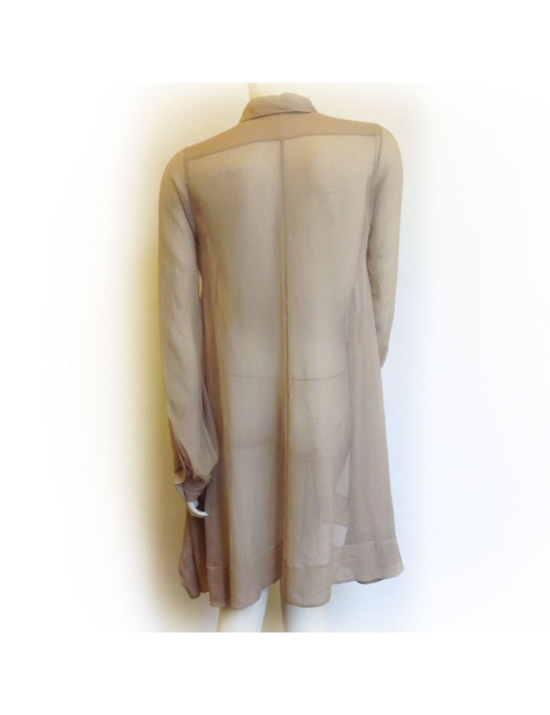 Tunique HERMES en soie sable 