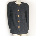 CHANEL t 38 vintage tweed jacket
