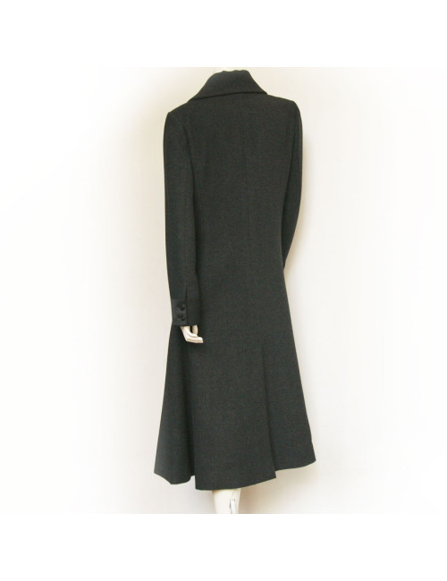 Manteau CHANEL gris en laine