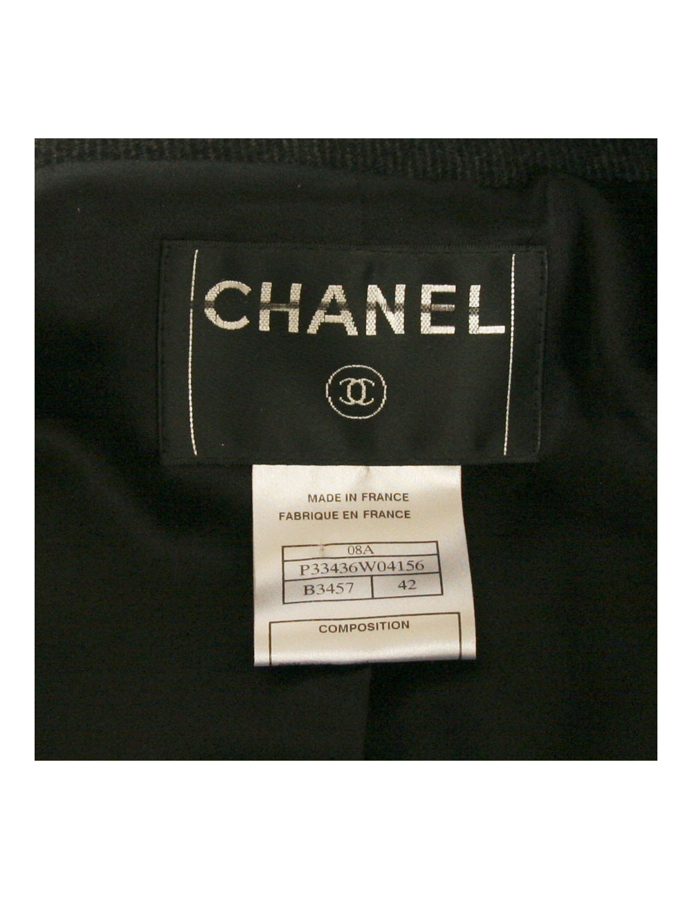 Manteau CHANEL gris en laine