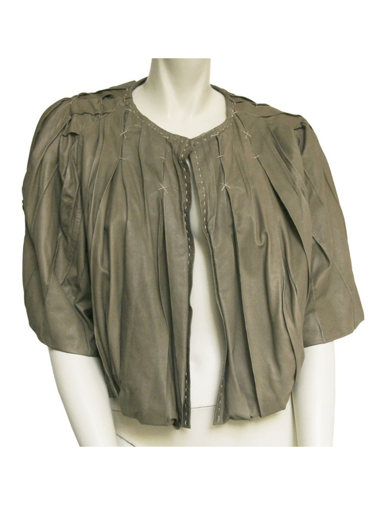 Veste MAURIZIO PECORARO en cuir d'agneau T40