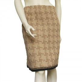 Skirt CHANEL wool camel T 38