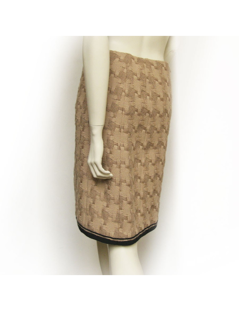 Jupe CHANEL en laine camel 
