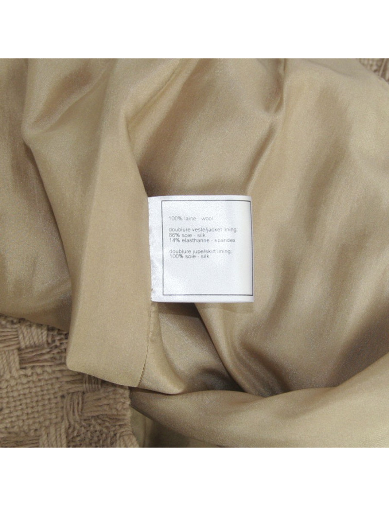 Jupe CHANEL en laine camel 