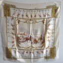 Square HERMES "The pleasures of cold" Silk