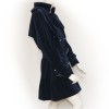 Manteau CHANEL en coton bleu marine T42
