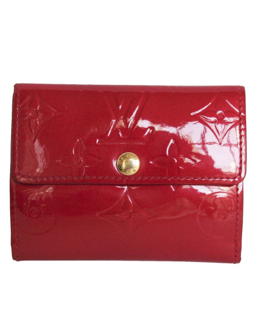 Porte-monnaie LOUIS VUITTON cuir verni monogram