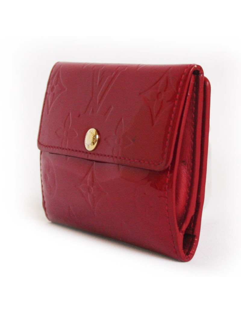 Porte-monnaie LOUIS VUITTON cuir verni monogram