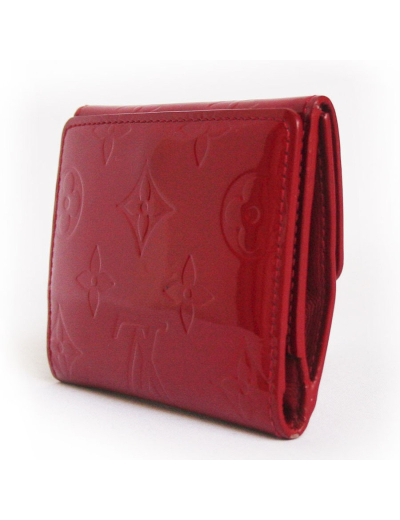 Porte-monnaie LOUIS VUITTON cuir verni monogram