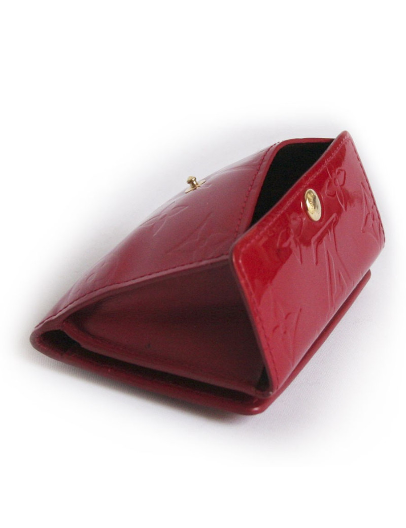 Porte-monnaie LOUIS VUITTON cuir verni monogram