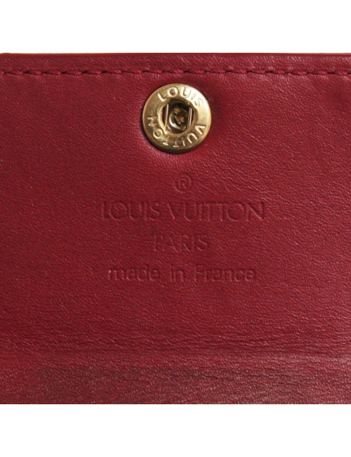 Porte-monnaie LOUIS VUITTON cuir verni monogram