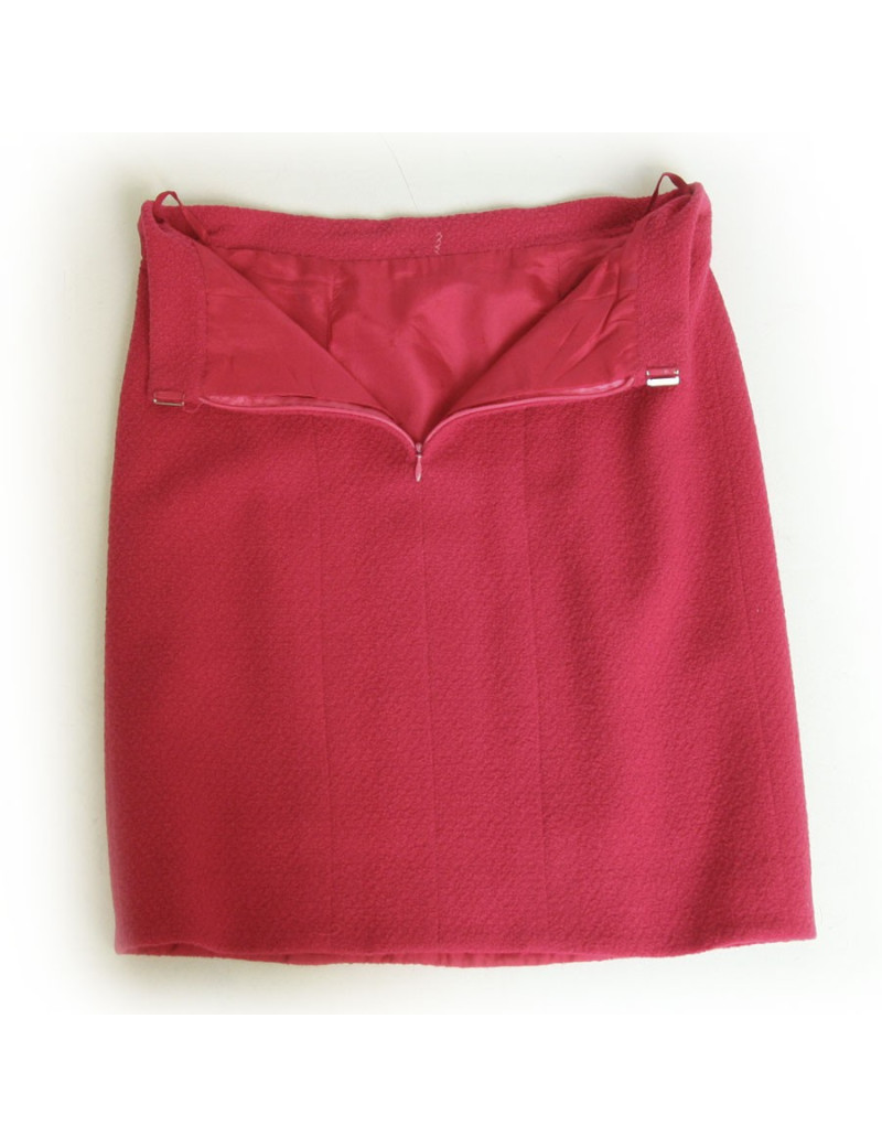 Ensemble veste et jupe CHANEL framboise