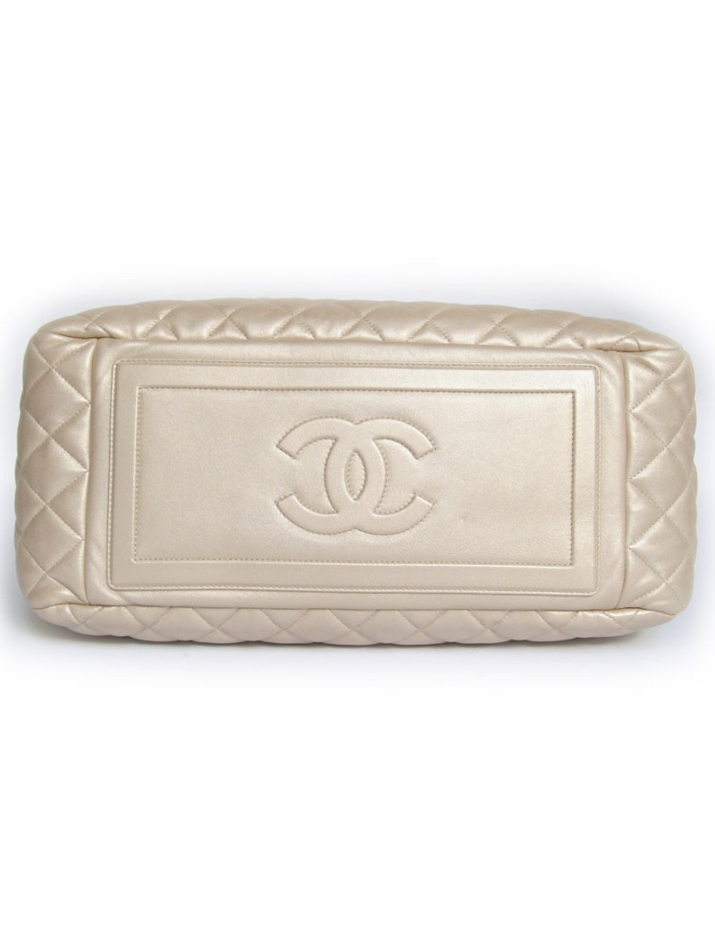 Sac Cocoon CHANEL en cuir d'agneau beige