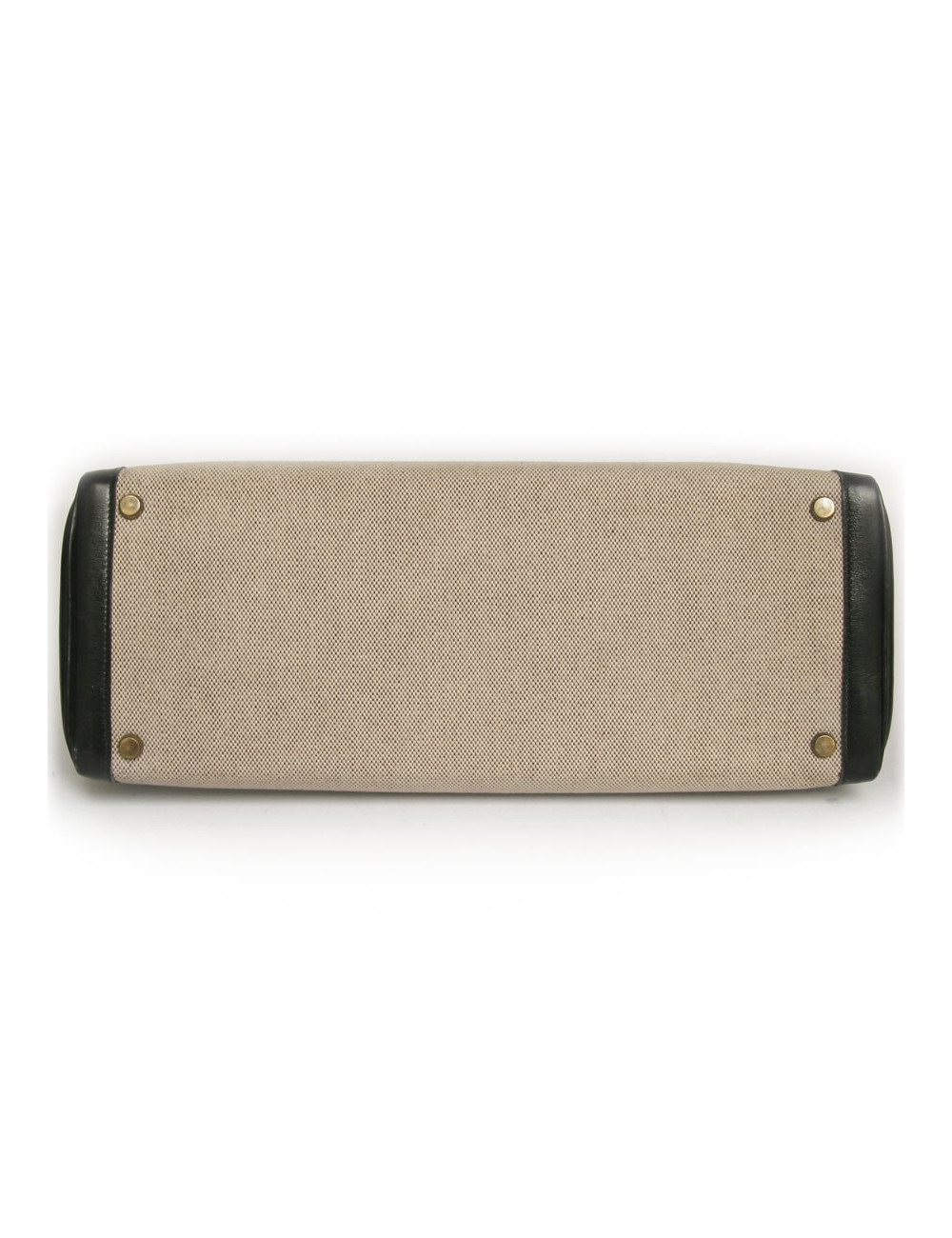 Kelly 35 HERMES toile et cuir noir