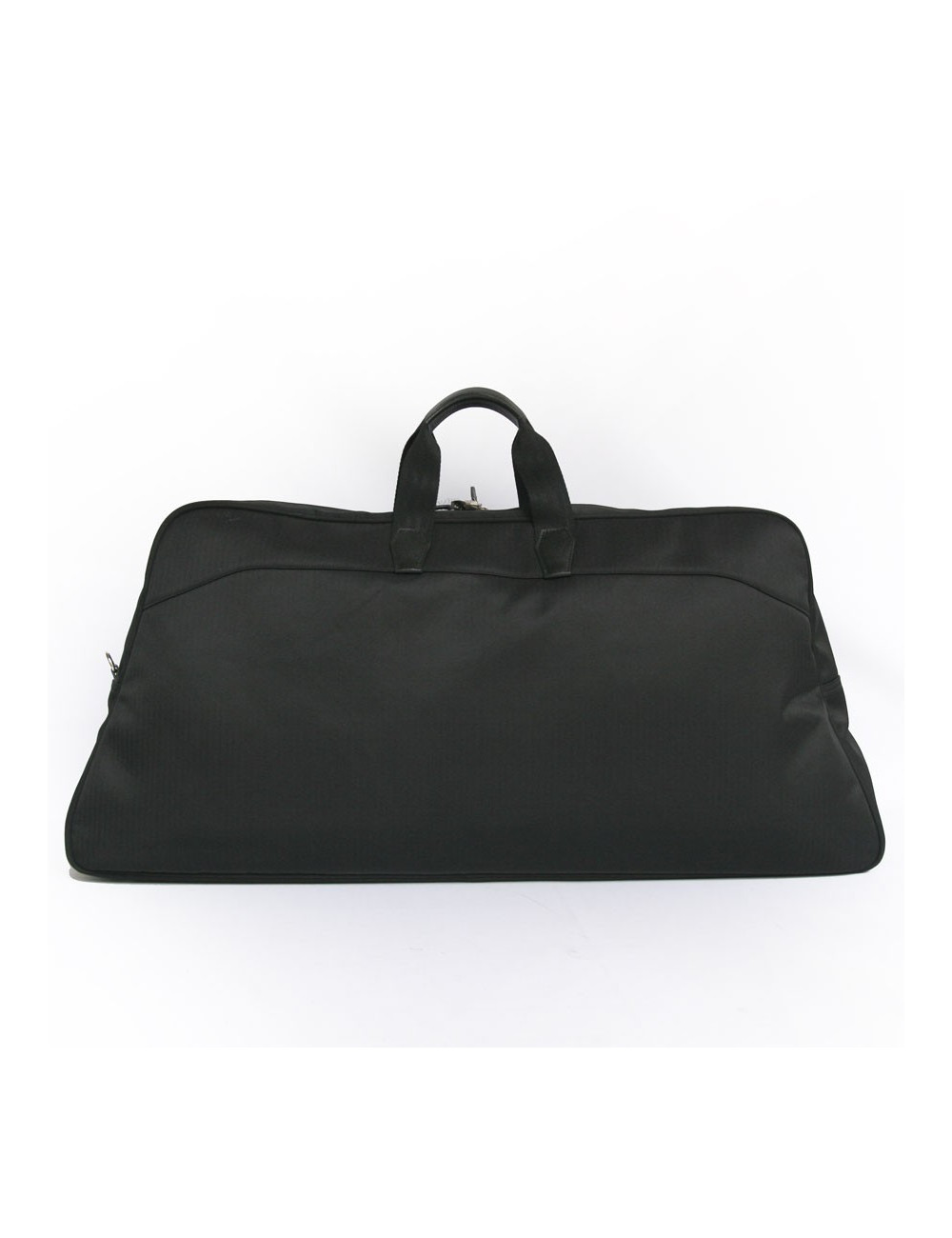 Sac de tennis HERMES en toile chevrons noirs