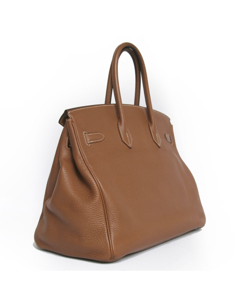 Birkin 35 HERMES togo gold foncé