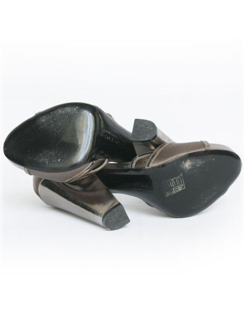 Sandales hautes GIVENCHY t 37 bronze et doré