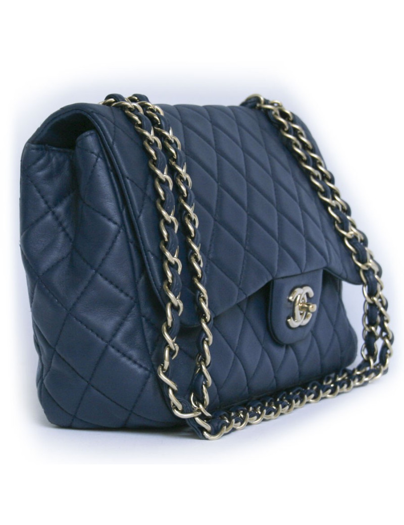 Sac Jumbo CHANEL bleu jeans 