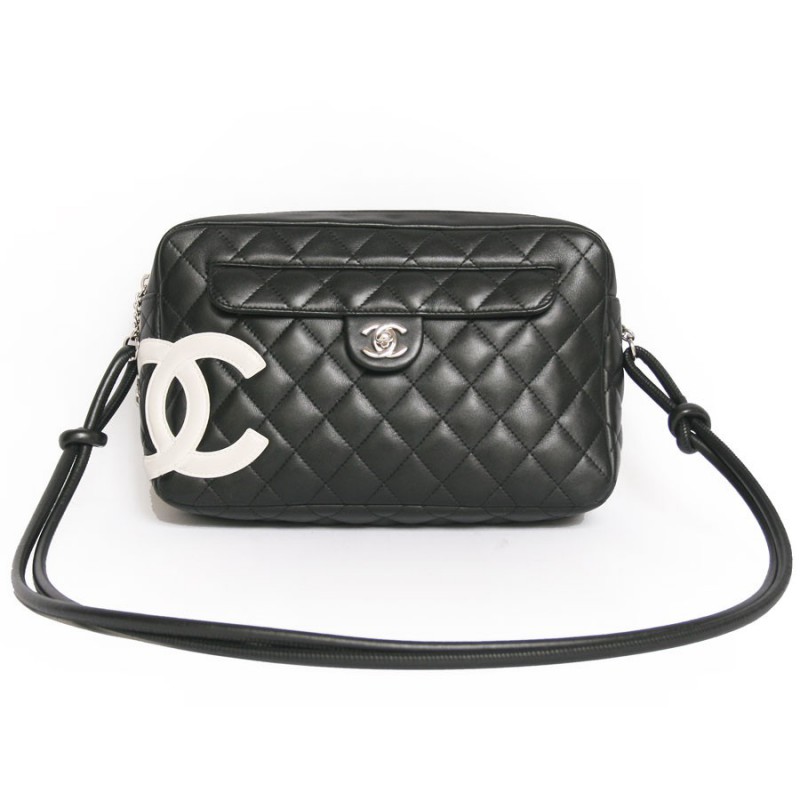Chanel Vintage  Cambon Ligne Petit Bucket Bag  Pink Black  Leather  Handbag  Luxury High Quality  Avvenice