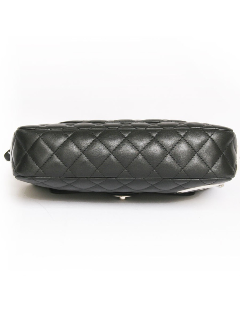 Sac Cambon CHANEL cuir noir 