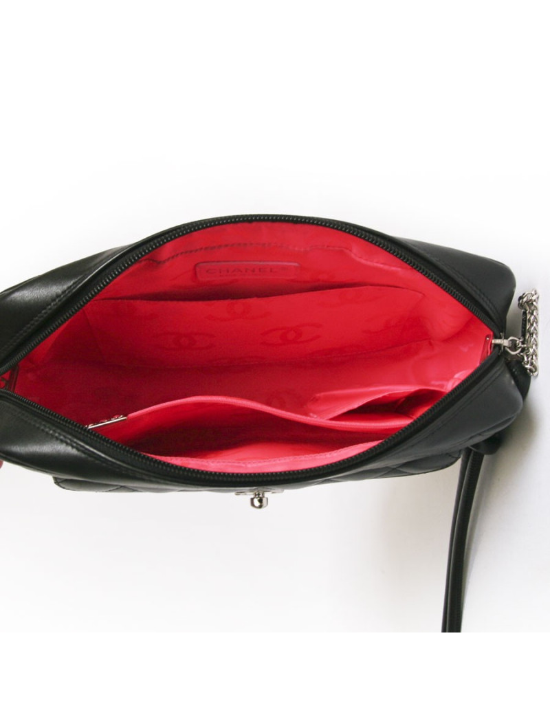 Sac Cambon CHANEL cuir noir 