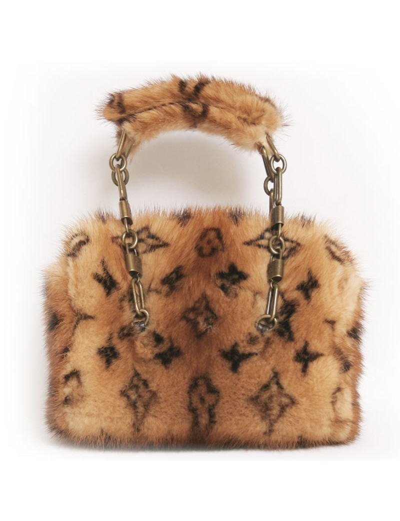 Mini sac LOUIS VUITTON "les extraordinaires" vison