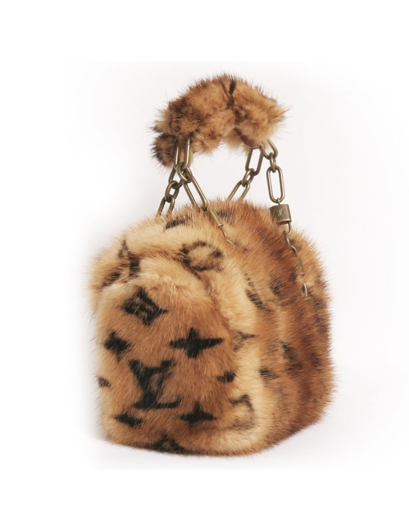 Mini sac LOUIS VUITTON "les extraordinaires" vison monogram