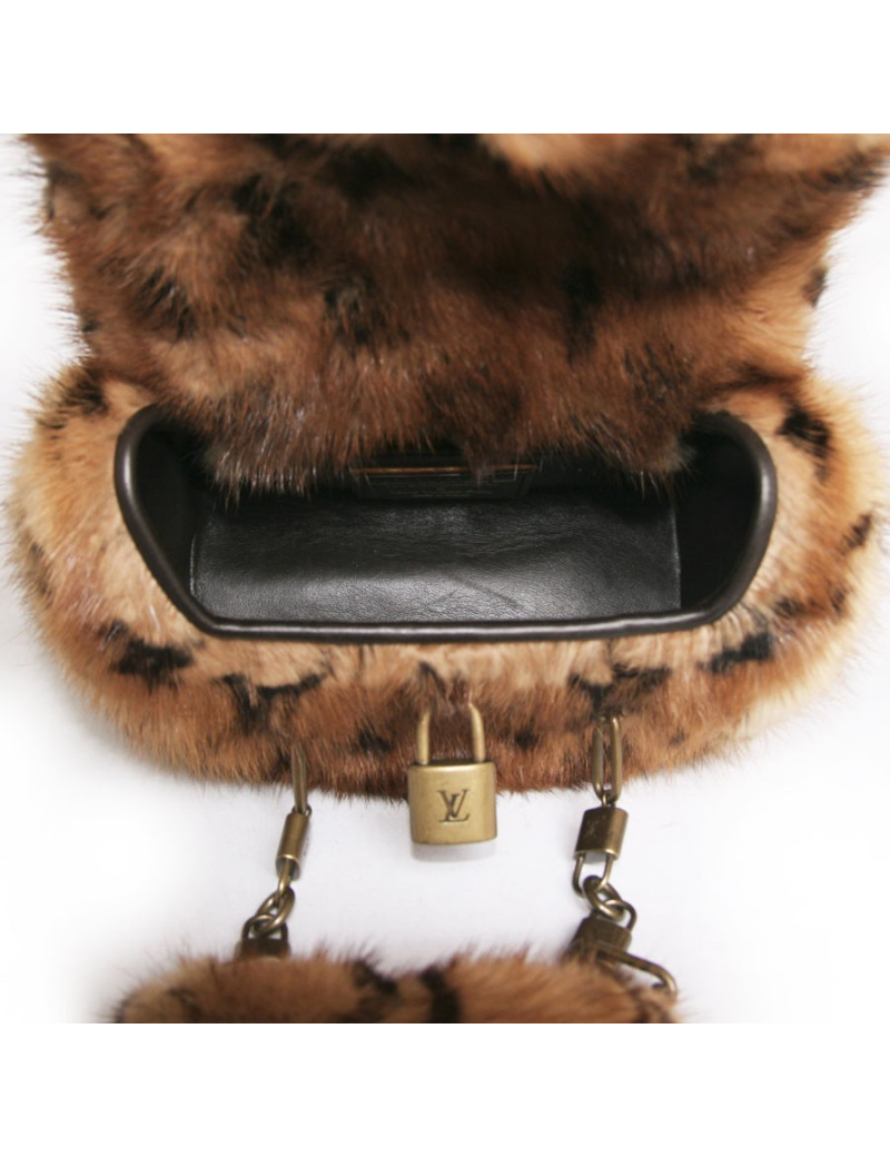 Mini sac LOUIS VUITTON "les extraordinaires" vison monogram