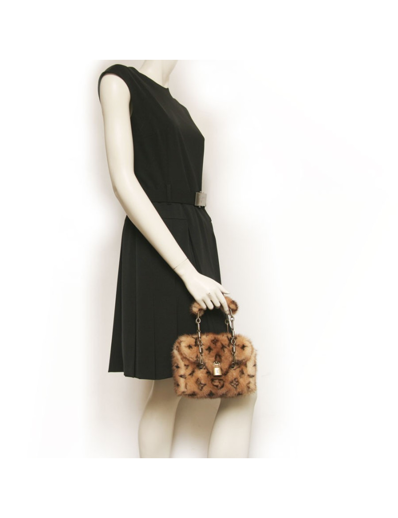 Mini sac LOUIS VUITTON "les extraordinaires" vison monogram