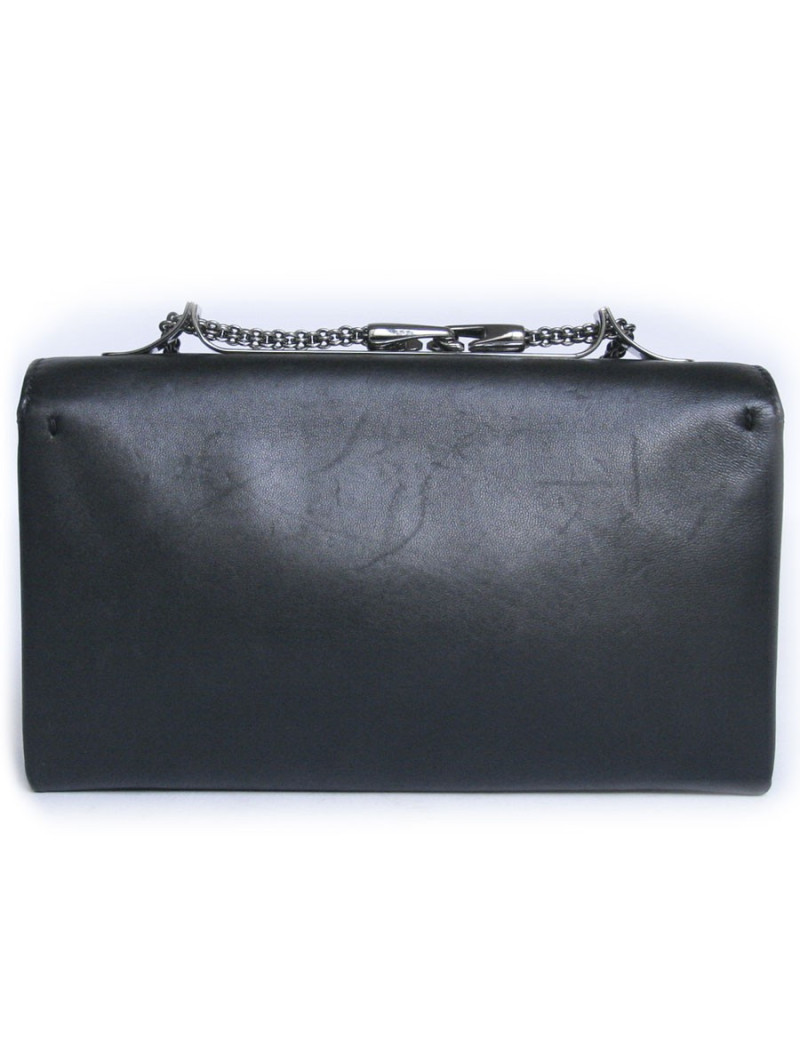 Sac pochette VALENTINO cuir noir