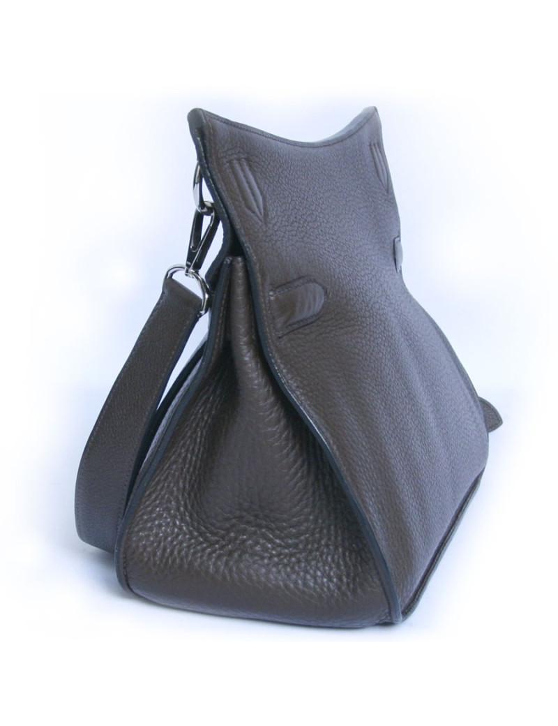 sac jypsiere HERMES taurillon clémence marron