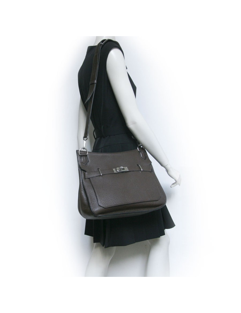 sac jypsiere HERMES taurillon clémence marron