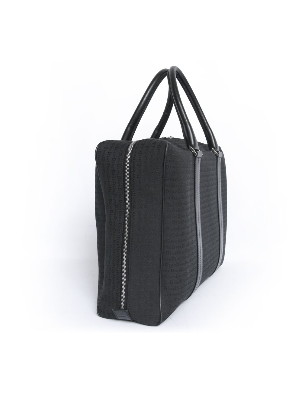 Sac DIOR porte-documents toile et cuir 