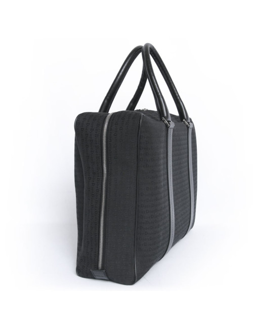 Sac DIOR porte-documents toile et cuir 