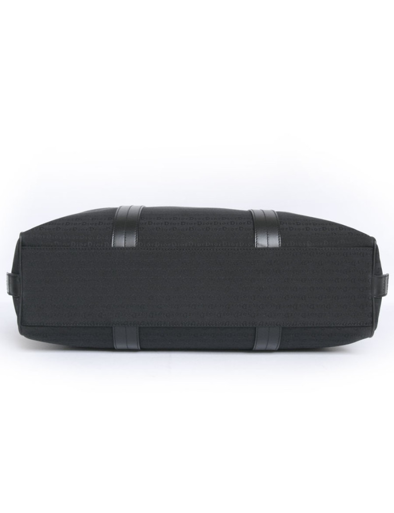 Sac DIOR porte-documents toile et cuir 