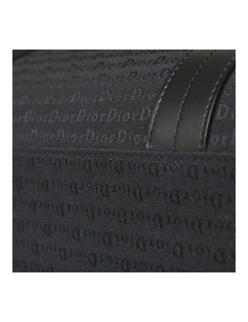 Sac DIOR porte-documents toile et cuir 