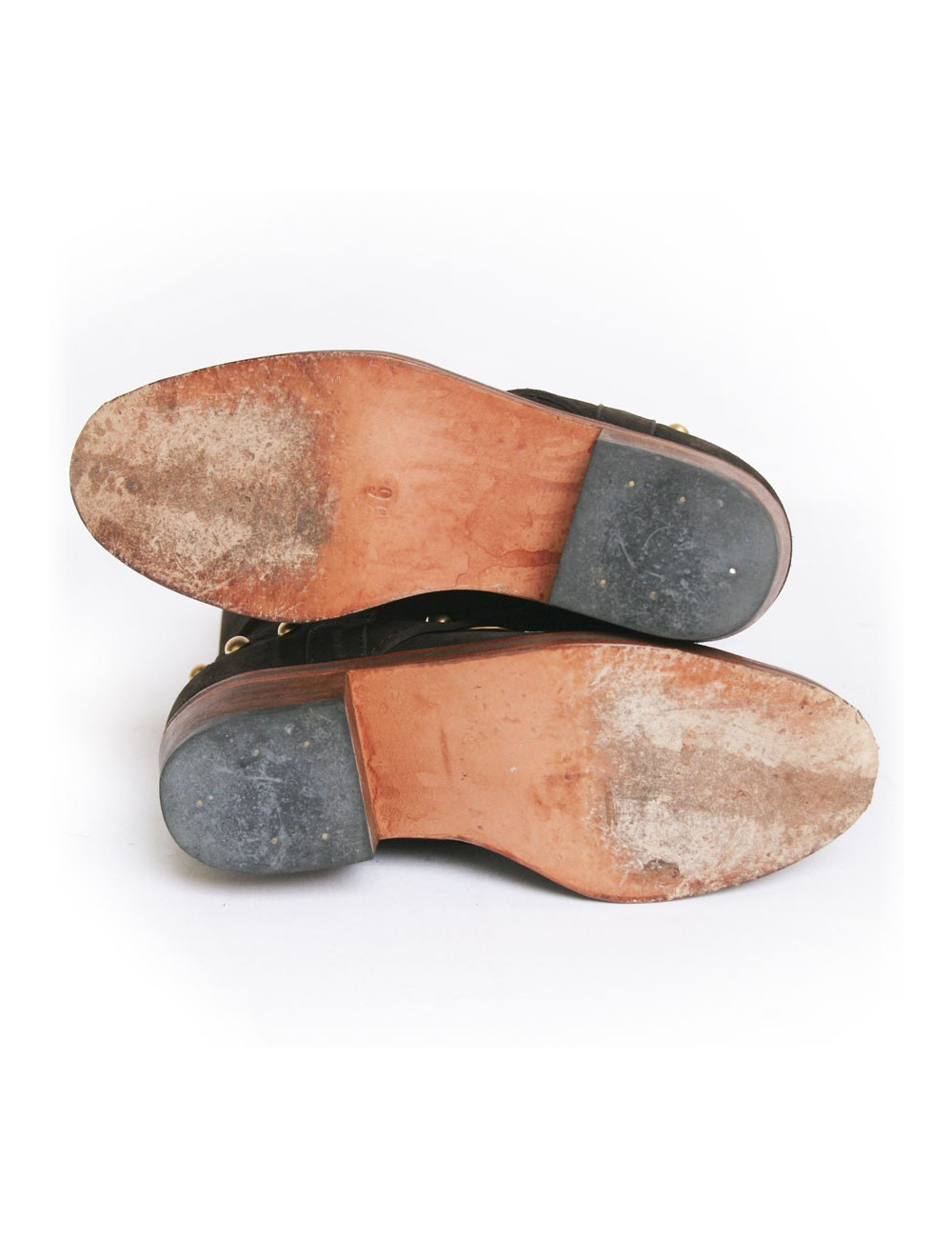 Bottes CELINE en veau velours marron T 36