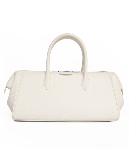 Sac HERMES cuir epsom blanc