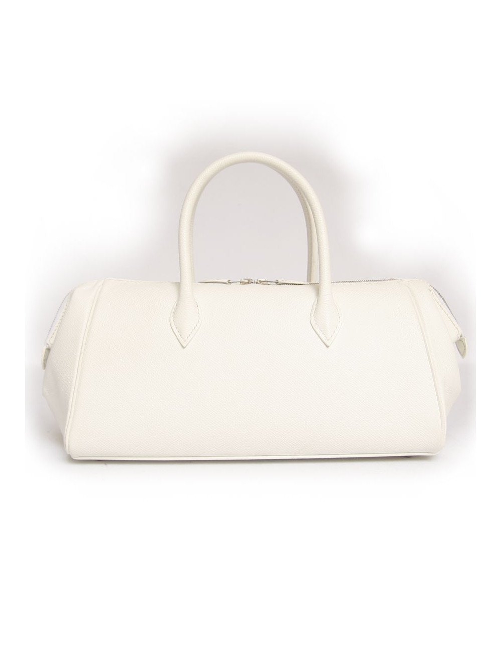Sac HERMES cuir epsom blanc