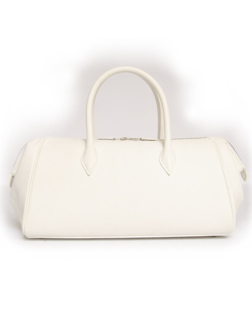 Sac HERMES cuir epsom blanc