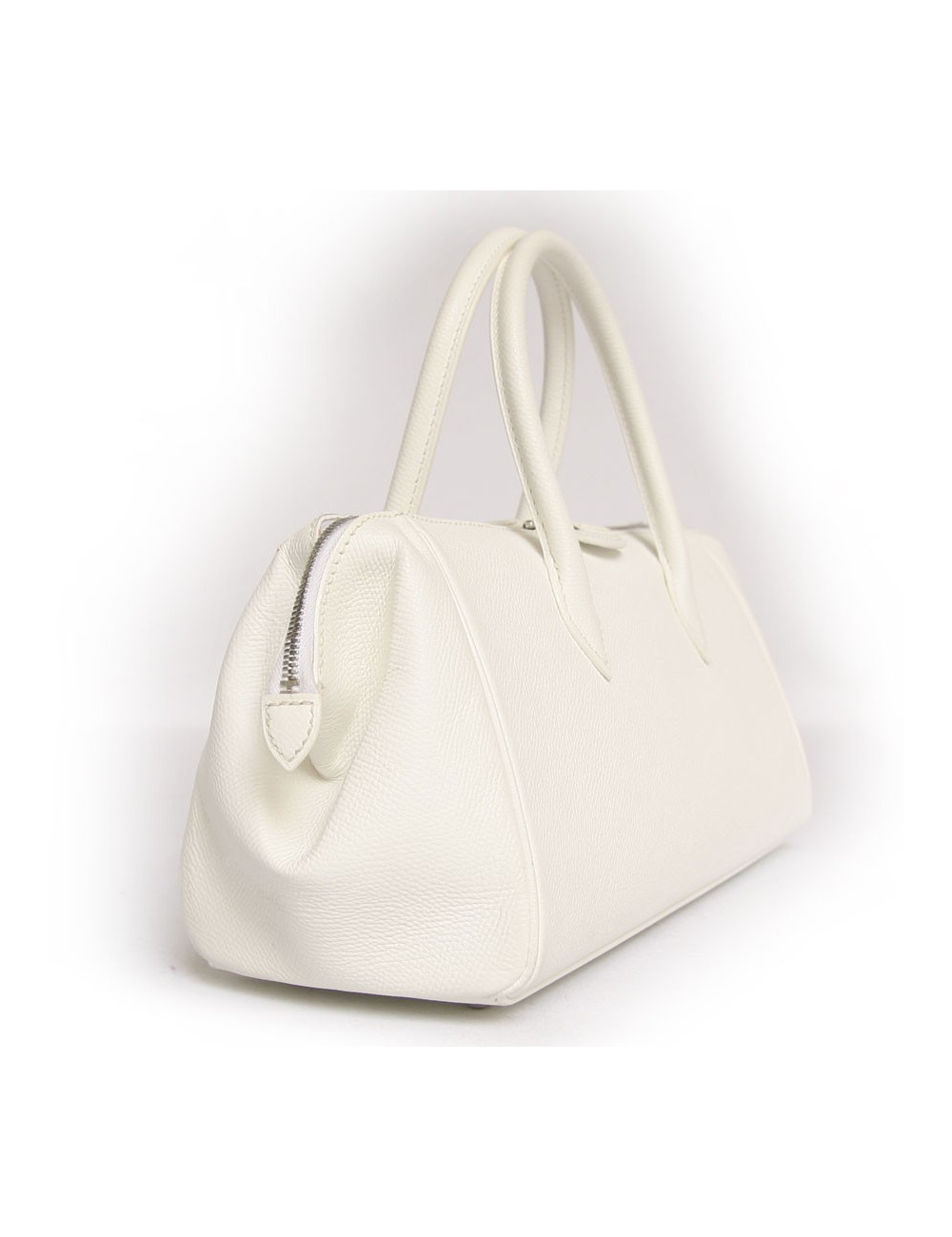 Sac HERMES cuir epsom blanc