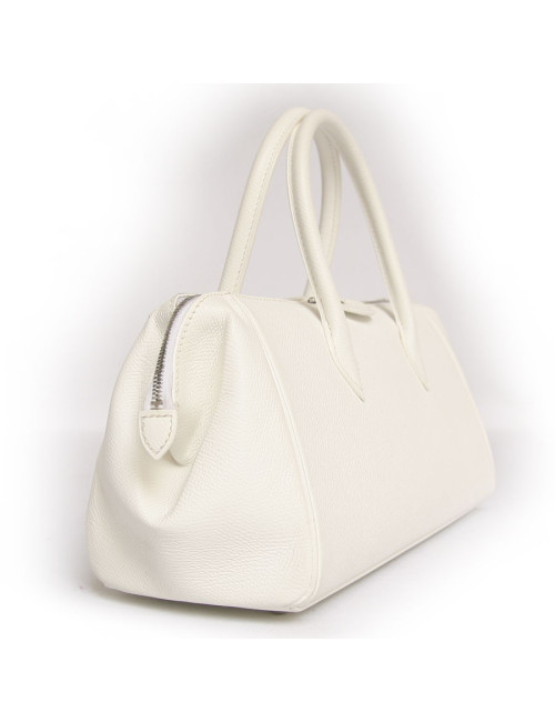 Sac HERMES cuir epsom blanc
