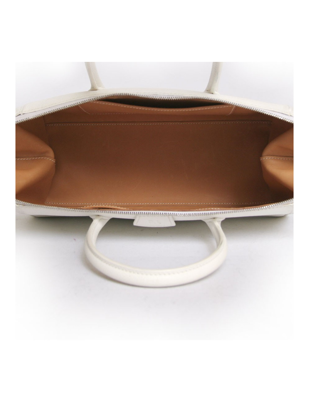 Sac HERMES cuir epsom blanc