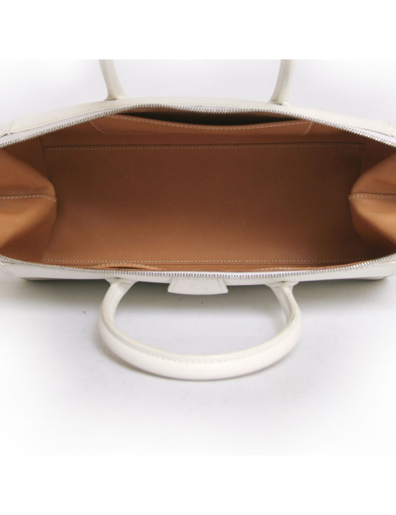 Sac HERMES cuir epsom blanc