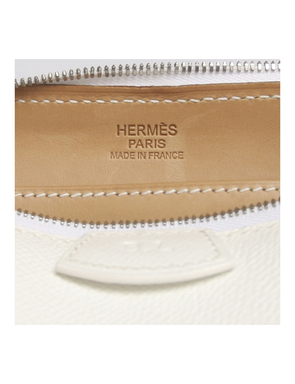 Sac HERMES cuir epsom blanc