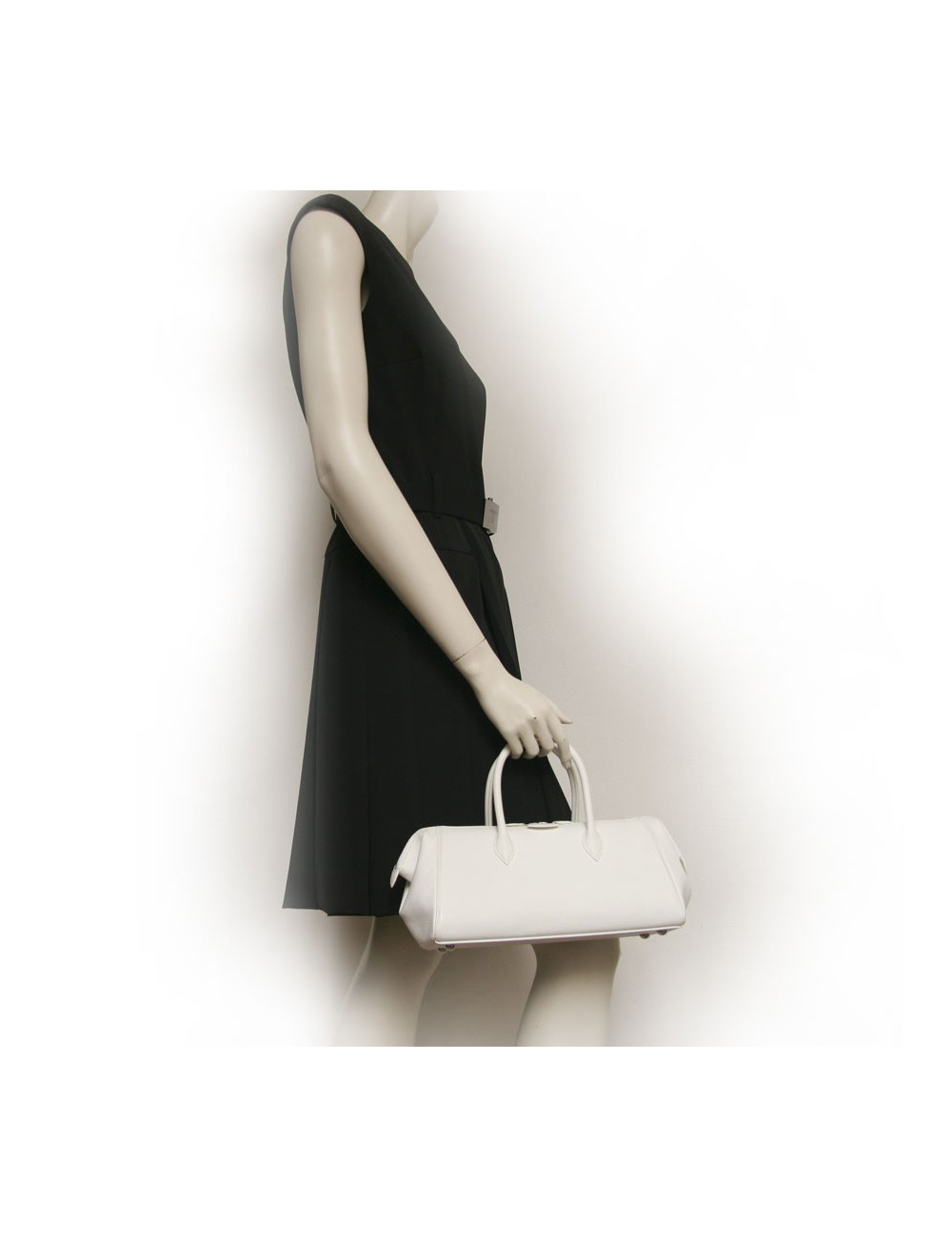 Sac HERMES cuir epsom blanc