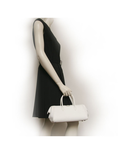 Sac HERMES cuir epsom blanc
