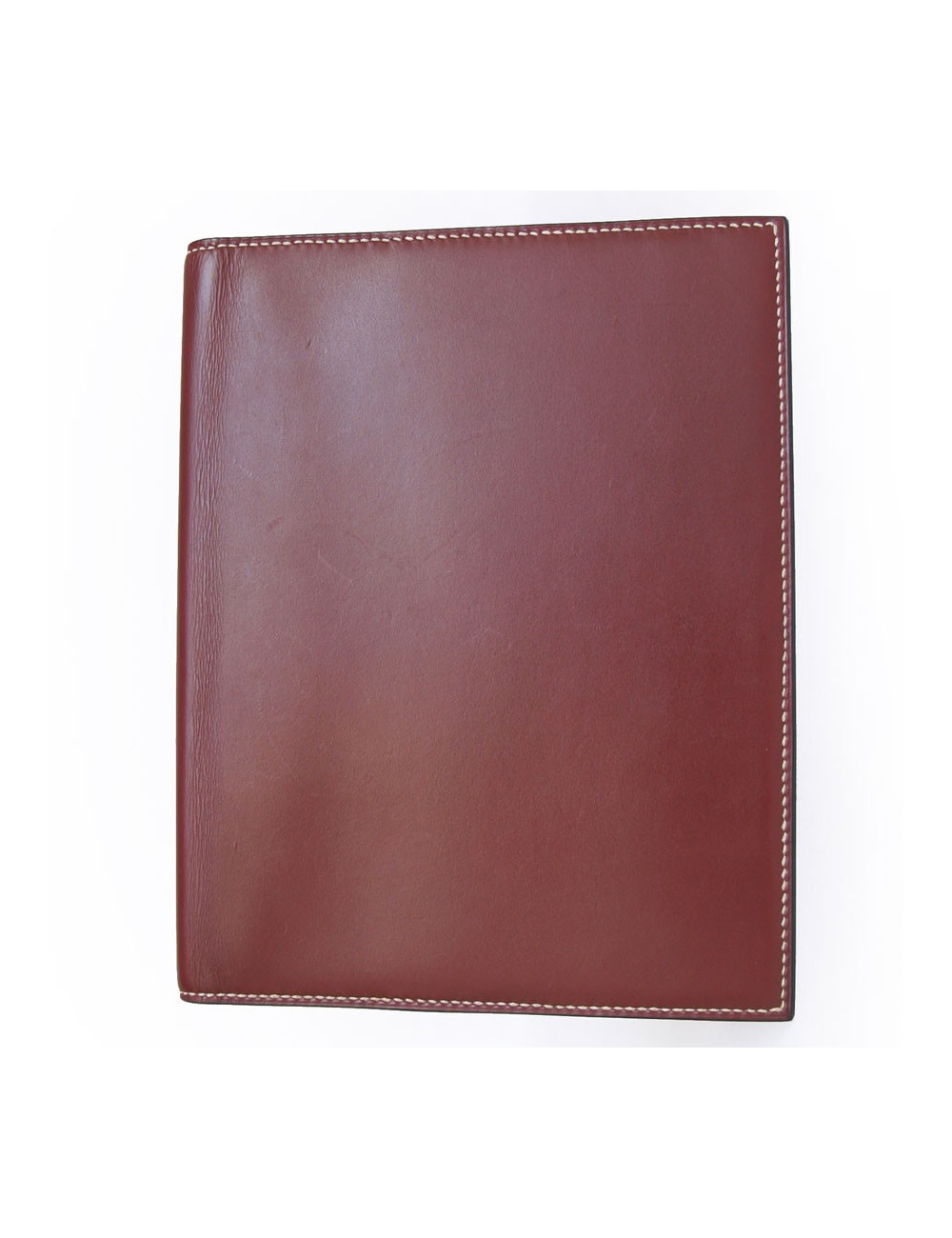 Couverture d'agenda semainier HERMES veau  box bordeaux